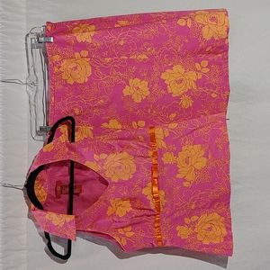 Sangria Floral Top & Skirt Set